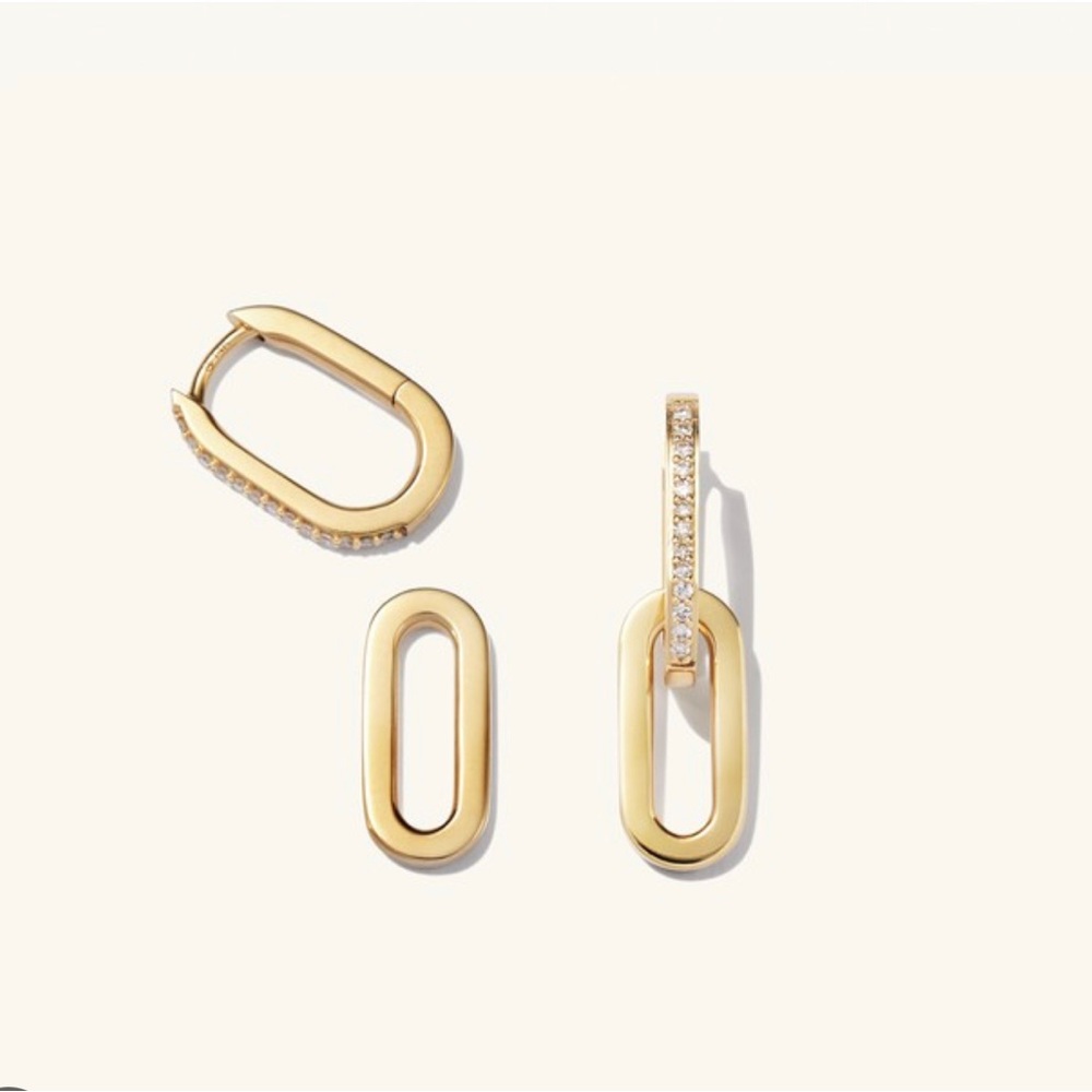 ISO Mejuri Harris Pave Diamond Convertible Earrings